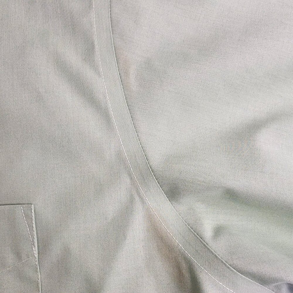 Mens Stafford Performance Lime Green Button Up dress shirt 17 1/2 XL S/S Fun - Picture 9 of 9